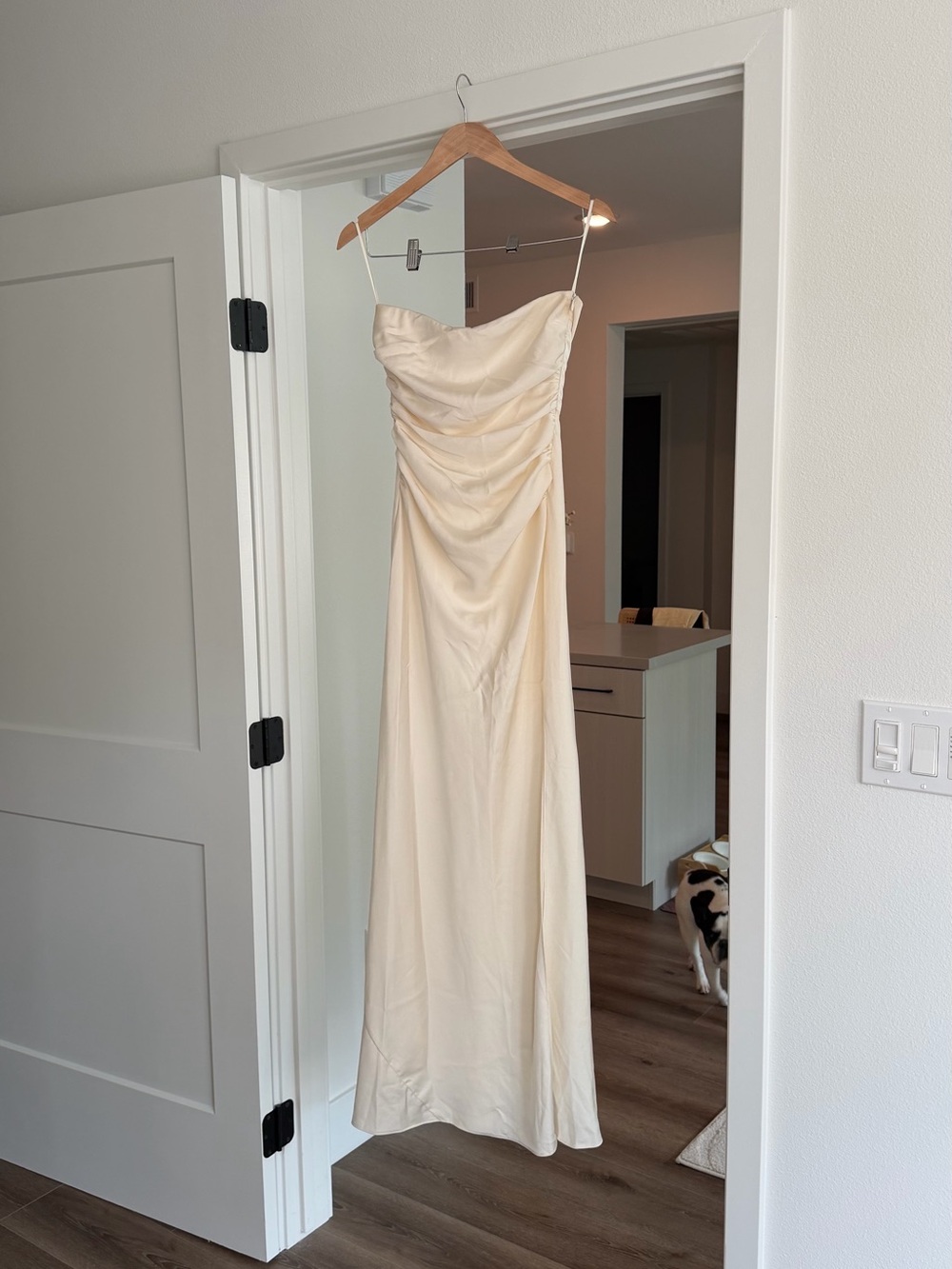 Bec + Bridge Eternity Strapless Dress in Cream
